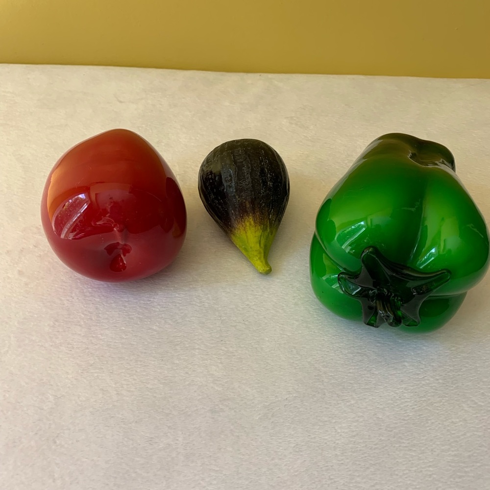 Ceramic Apple, Fig and Green Pepper